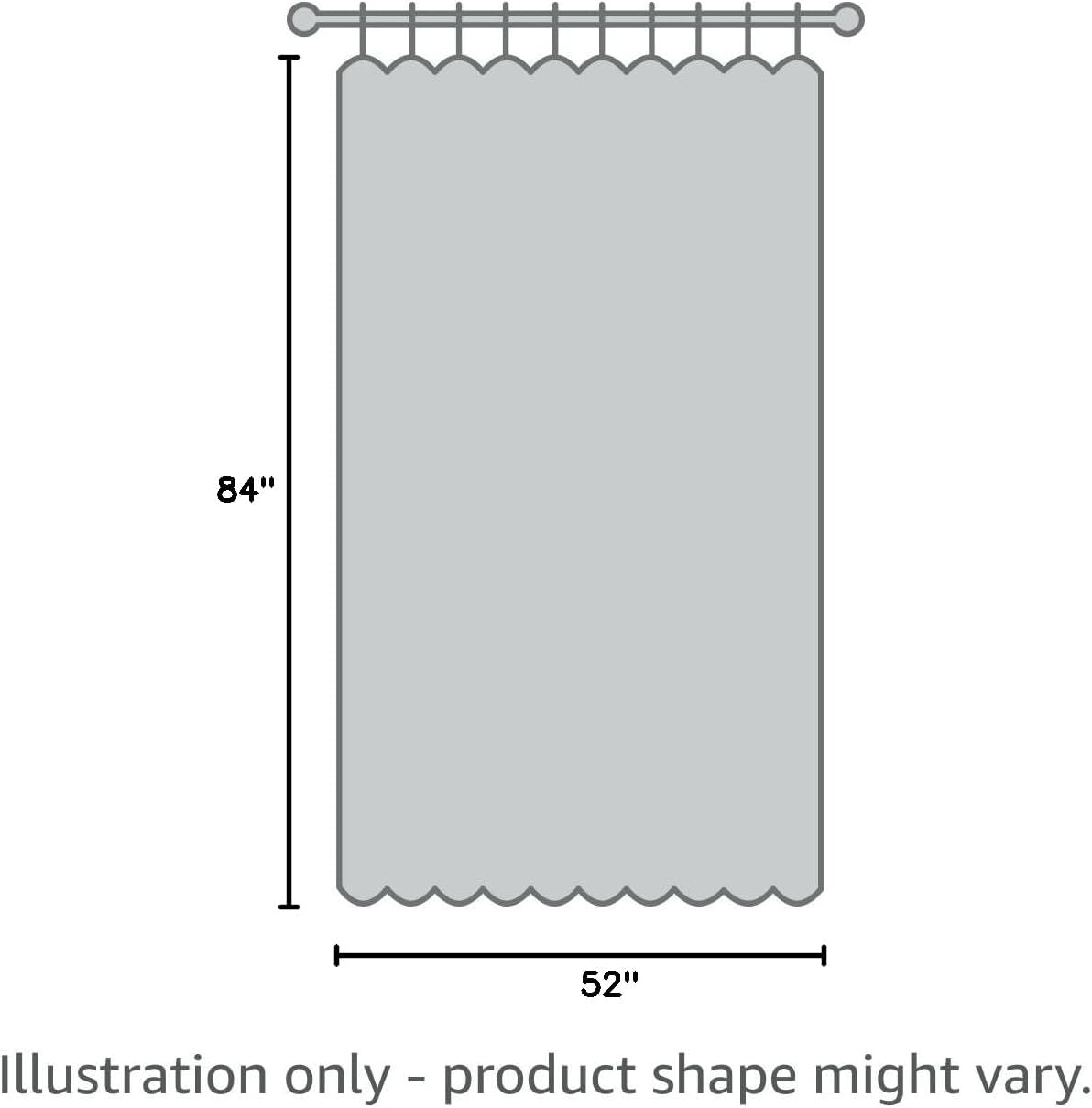 Joydeco Faux Linen Blackout Curtains for Bedroom,Light Grey Blackout Curtains 84 inches Long,100% Blackout Solid Thermal Insulated Window Drapes Luxury Decor for Living Room(W52xL84 Inch,Light Grey)