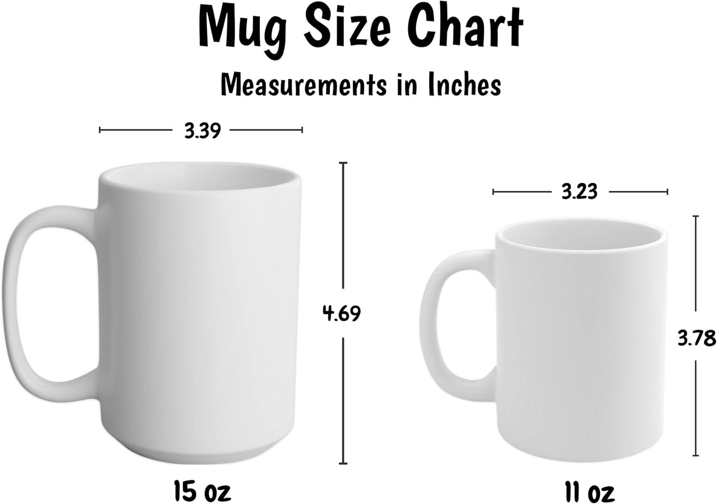 Personalized Mug for Kids - Sweets - Custom Name/Text, Ceramic Hot Chocolate/Cocoa/Coffee Cup for Boys/Girls, Birthday/Christmas/Holiday Gift - 11 oz, Light Blue Handle