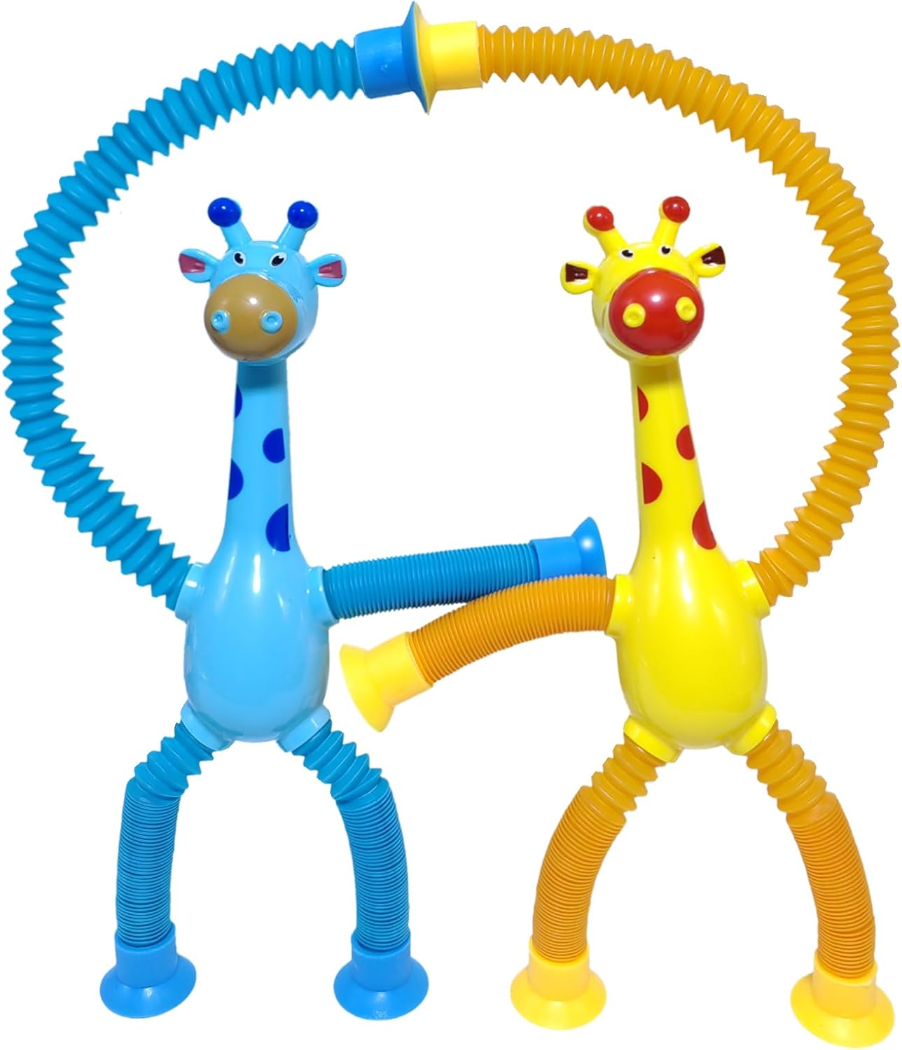 16Pcs Telescopic Suction Cup Giraffe Toys, Suction Pop Tubes Giraffe Sensory Toys, Pop Fidget Toys for Toddler Travel, Easter Basket Stuffers Party Favor Birthday for Kids Boys Girls