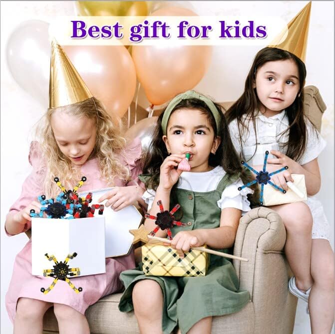 Fidget Spinners, 8 Pack Transformable Fidget Spinners Toys Party Favors for Kids 4-8 8-12 Goodie Bag Stocking Stuffers Treasure Box Classroom Prize Gifts for Birthday Halloween Christmas Easter Party