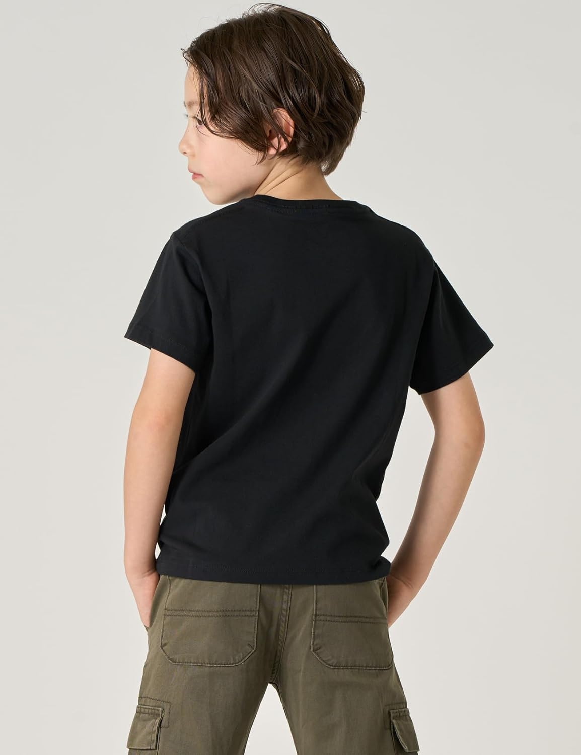 LAPASA Kids T-Shirts Short Sleeve (4 Pack) 100% Cotton Plain Top Tees Boy & Girl Unisex Toddler Children Tie Dye Summer K01