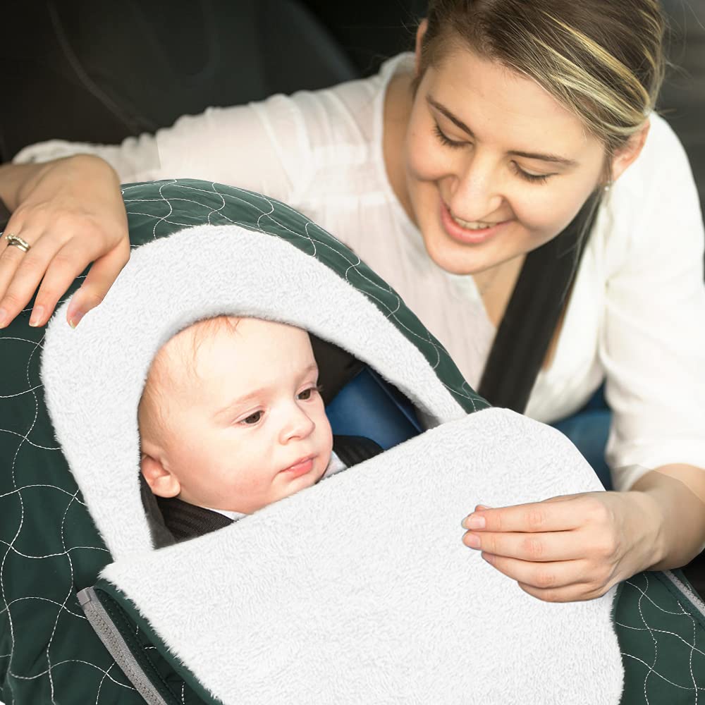 Yoofoss Baby Stroller Bunting Bags Winter Carseat Canopies Cover to Protect Baby from Cold Wind, Super Warm Plush Fleece Baby Carrier Cover for Infant Boys Girls