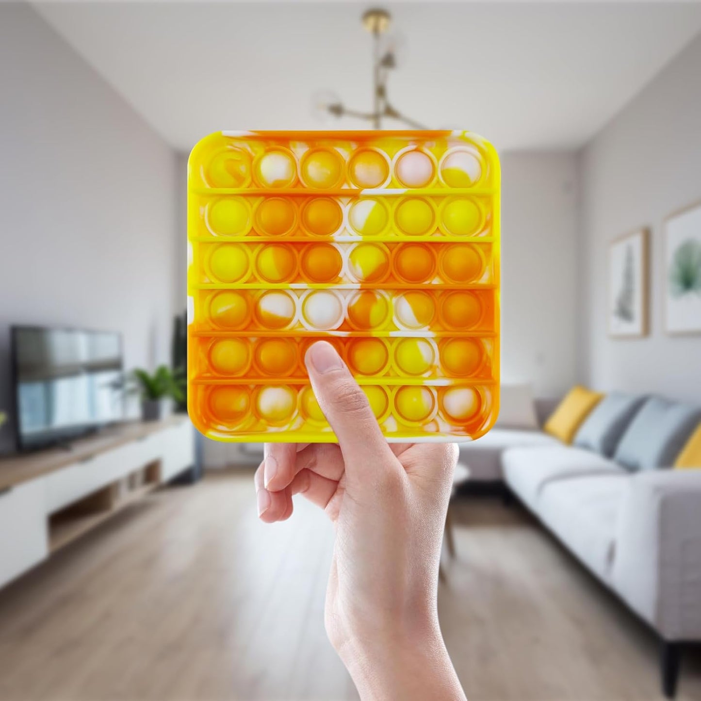 24 Pcs Pop Bubble Fidget Toys for Party Favors, Stress Relief Pressure Relieving Toys for Kids, Pop Bulk Toddler Toy for Birthday Christmas Valentine Gifts and Classroom Prizes