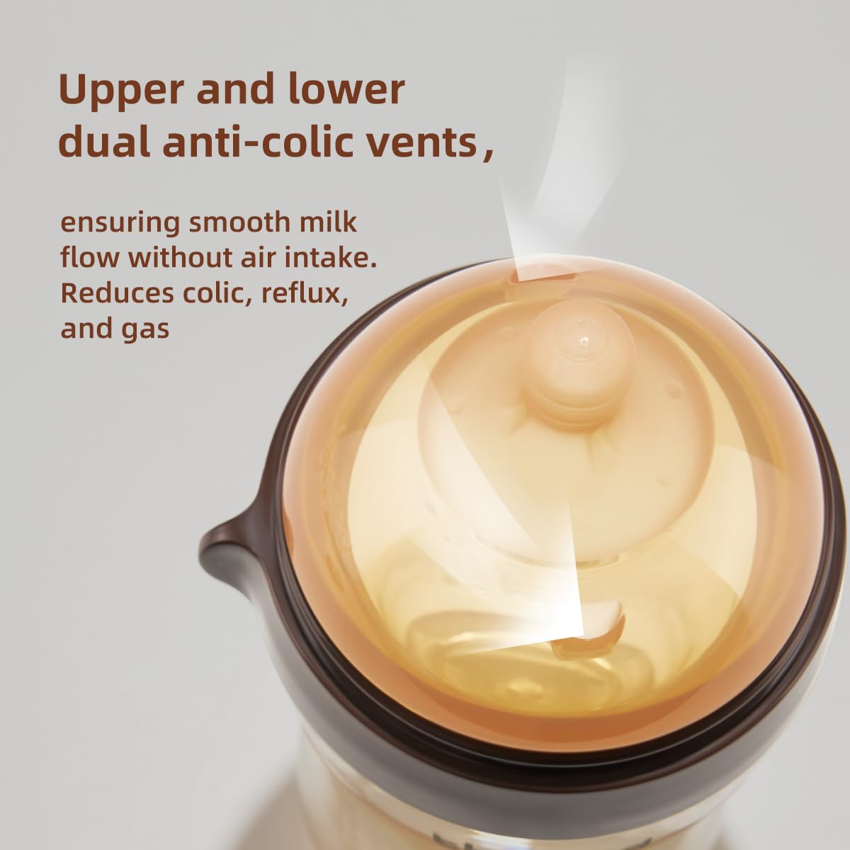 PPSU Natural Breast-Like Bottle with Nipple(0-3 Months),10oz,2pack