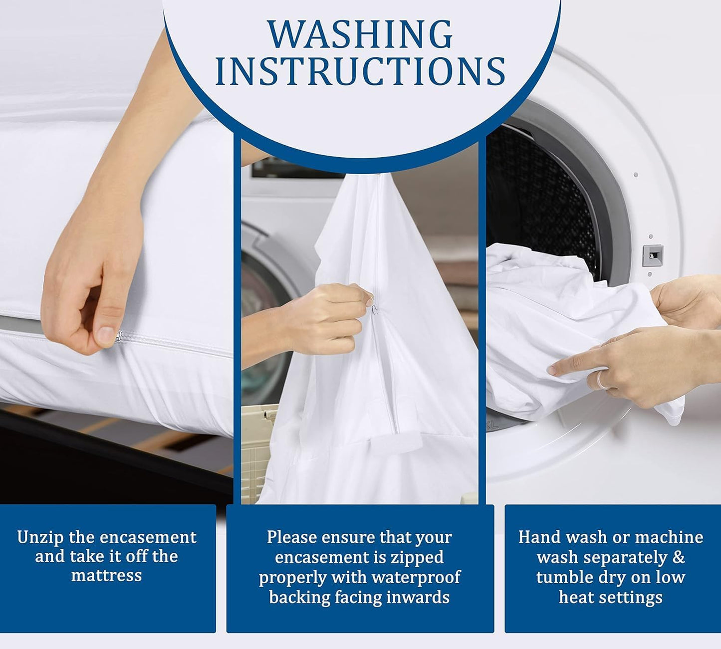 Utopia Bedding Zippered Mattress Encasement Crib, 100% Waterproof Bed Bug and Dust Mite Proof Mattress Protector, Absorbent Six-Sided Mattress Cover