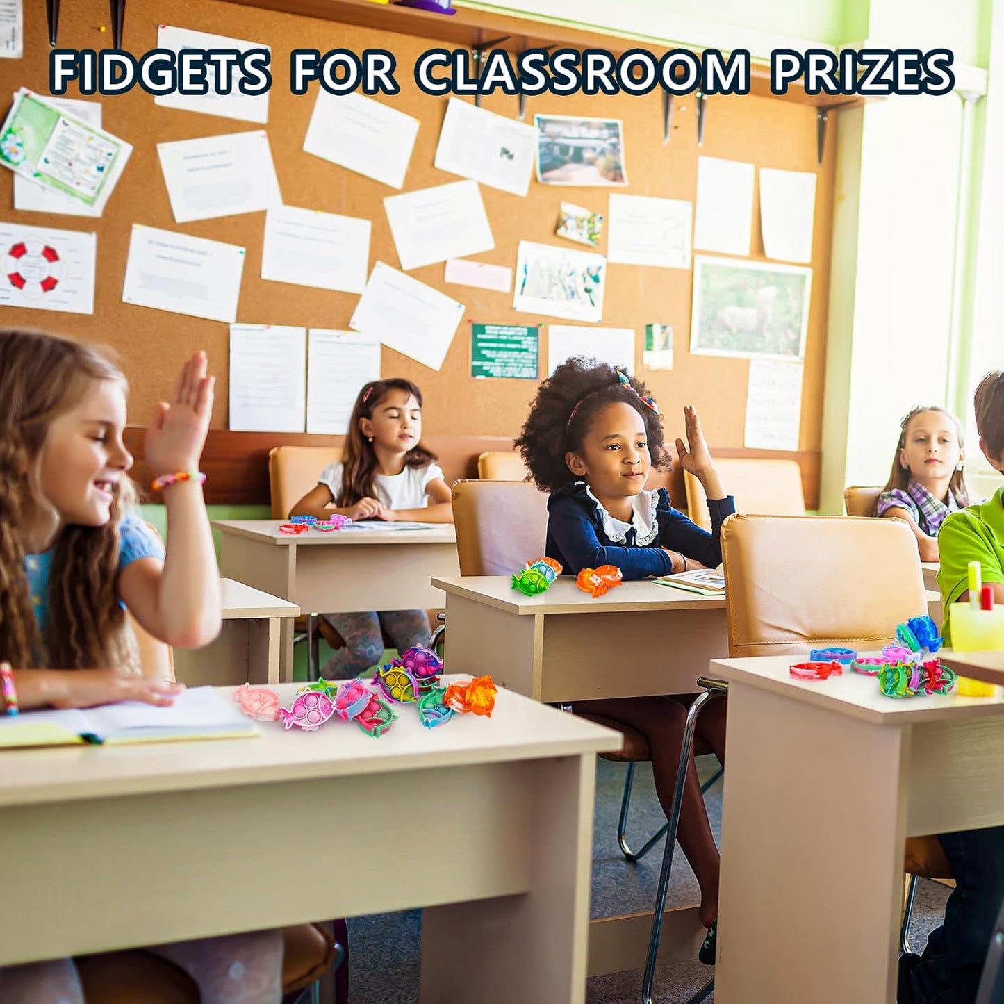 Pop Fidget Toys Bulk Its Birthday Party Favors for Kids 12 PCS Cute Fish Mini Pop Keychain It Fidget Toy Packs Fidgets for Classroom Prizes for Kids Christmas Stocking Stuffers for Kids Sensory Toys