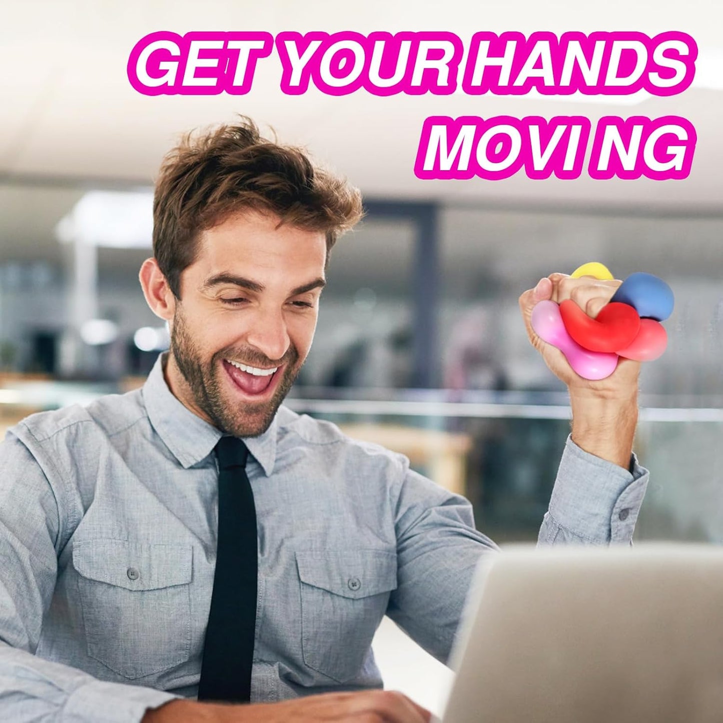 24 PACK Slow Rising Stress Cube, Dough Stress Balls Soft Fidget Squishy Toys for Anxiety Relief, Pull Stretch Classroom Prize Party Favors Toys for Kids