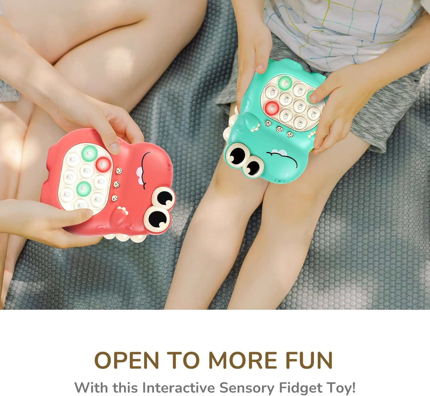 Fast Push Game, Christmas Birthday Gifts for Kids 8-12, Fidget Toys for Kids, Fast Push Bubble Game, Pop Game It Light Up Fidget Sensory Toys, Gifts for 3 4 5 6 7 8 9 Year Old Girls Boys Teen