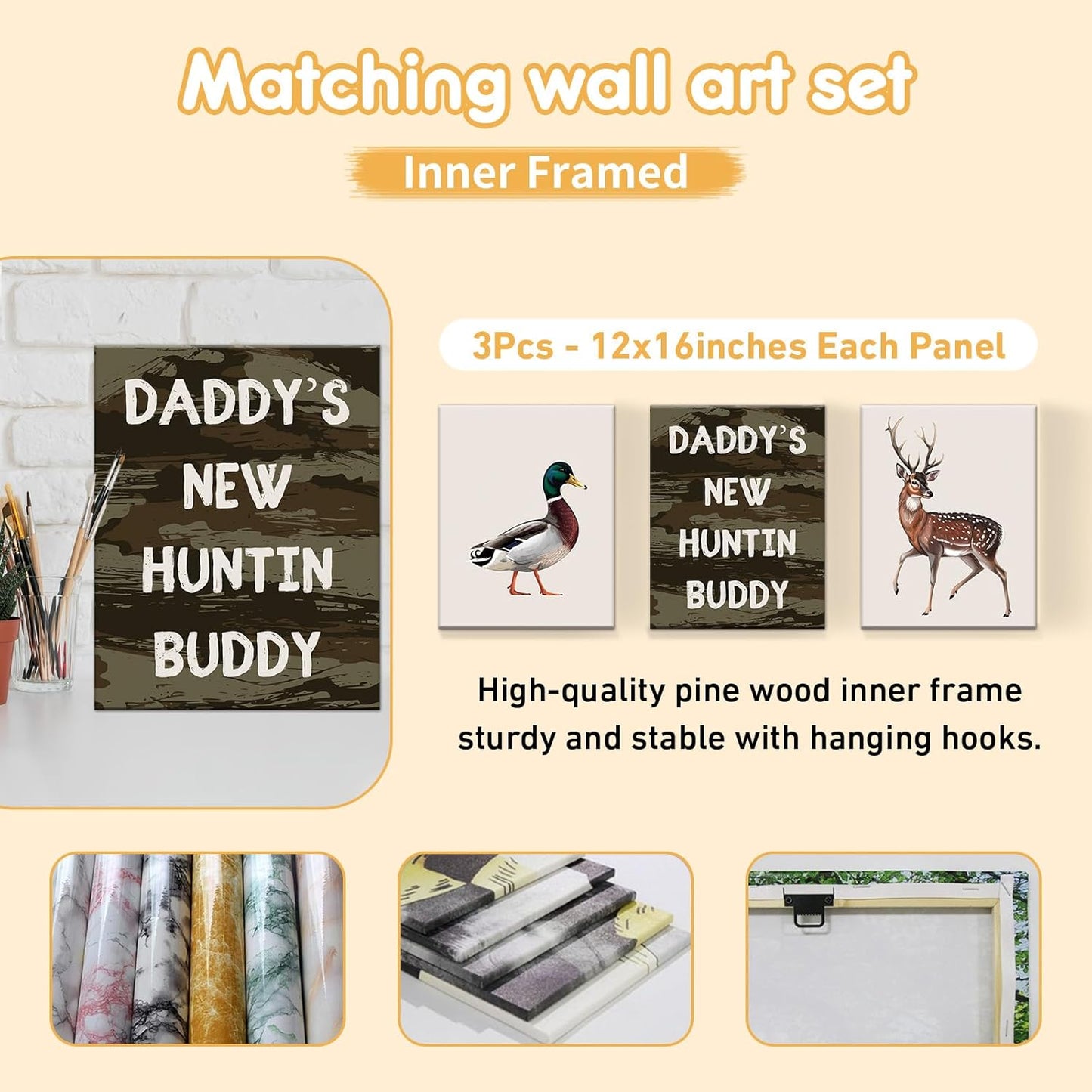 Personalized Crib Bedding Set, 5 Pcs Custom Name Nursery Bedding Set with Double Layer Blanket, Green Woodland Deer Baby Crib Set for Boys Girls, Customized Gifts for Toddlers Infants Babies