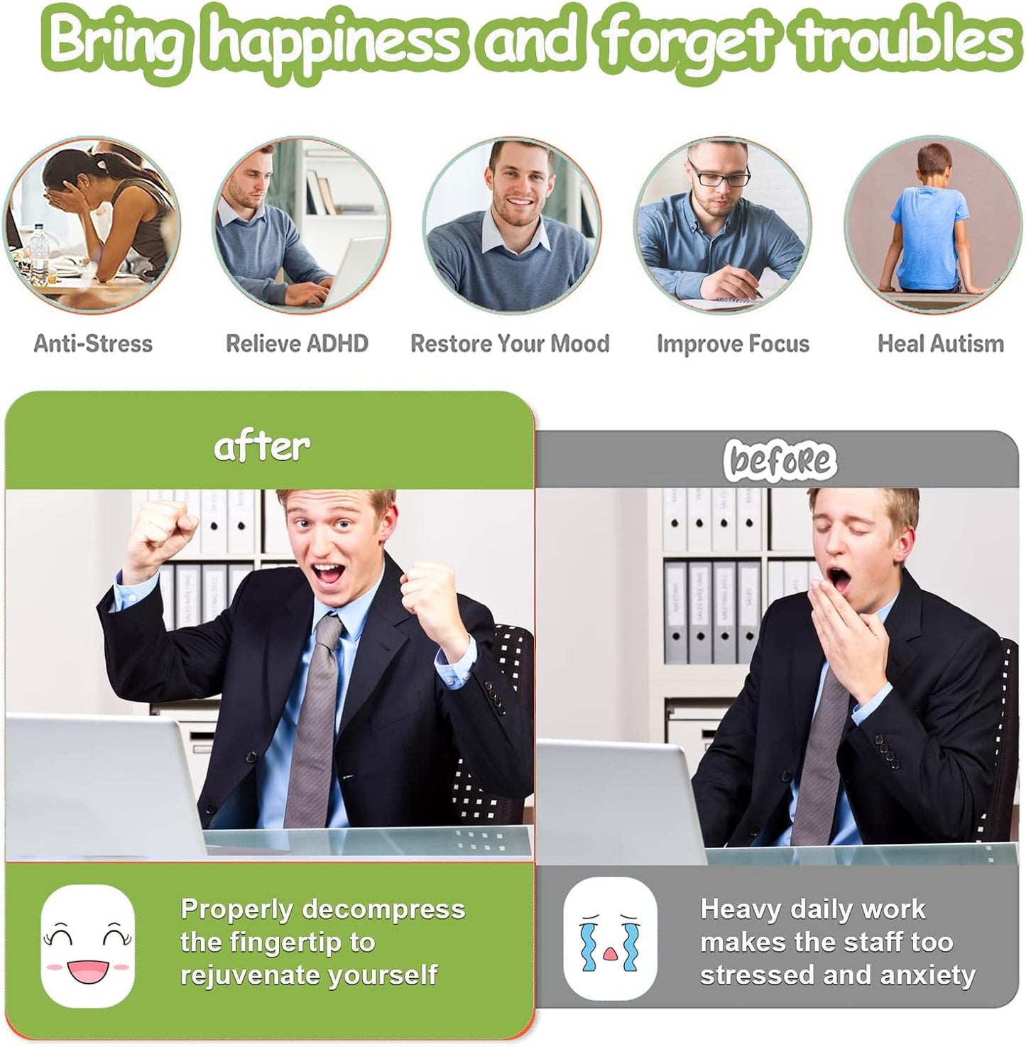 550pcs Green Magnet Balls Desk Toys for Adults, Ferrite Crags Magnetic Putty Desk Fidget Toys for Office