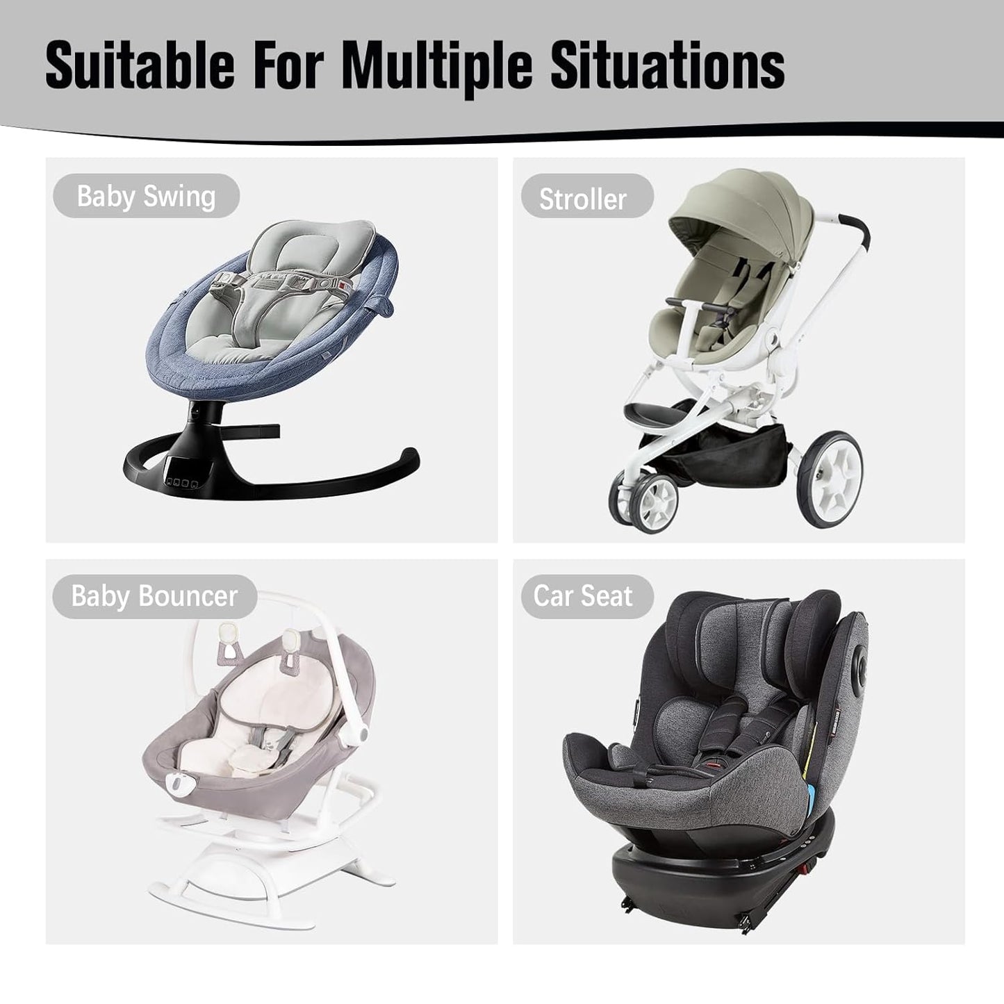 KAKIBLIN Baby Neck Pillow, Baby Head Pillow, Upgraded Travel Support Pillow for Carseat, Neck Support for Car Seat,Pushchair (Snail)