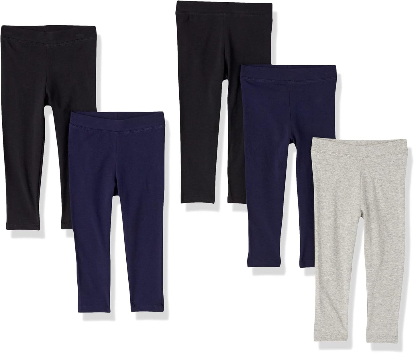Amazon Essentials Girls and Toddlers' Leggings, Multipacks