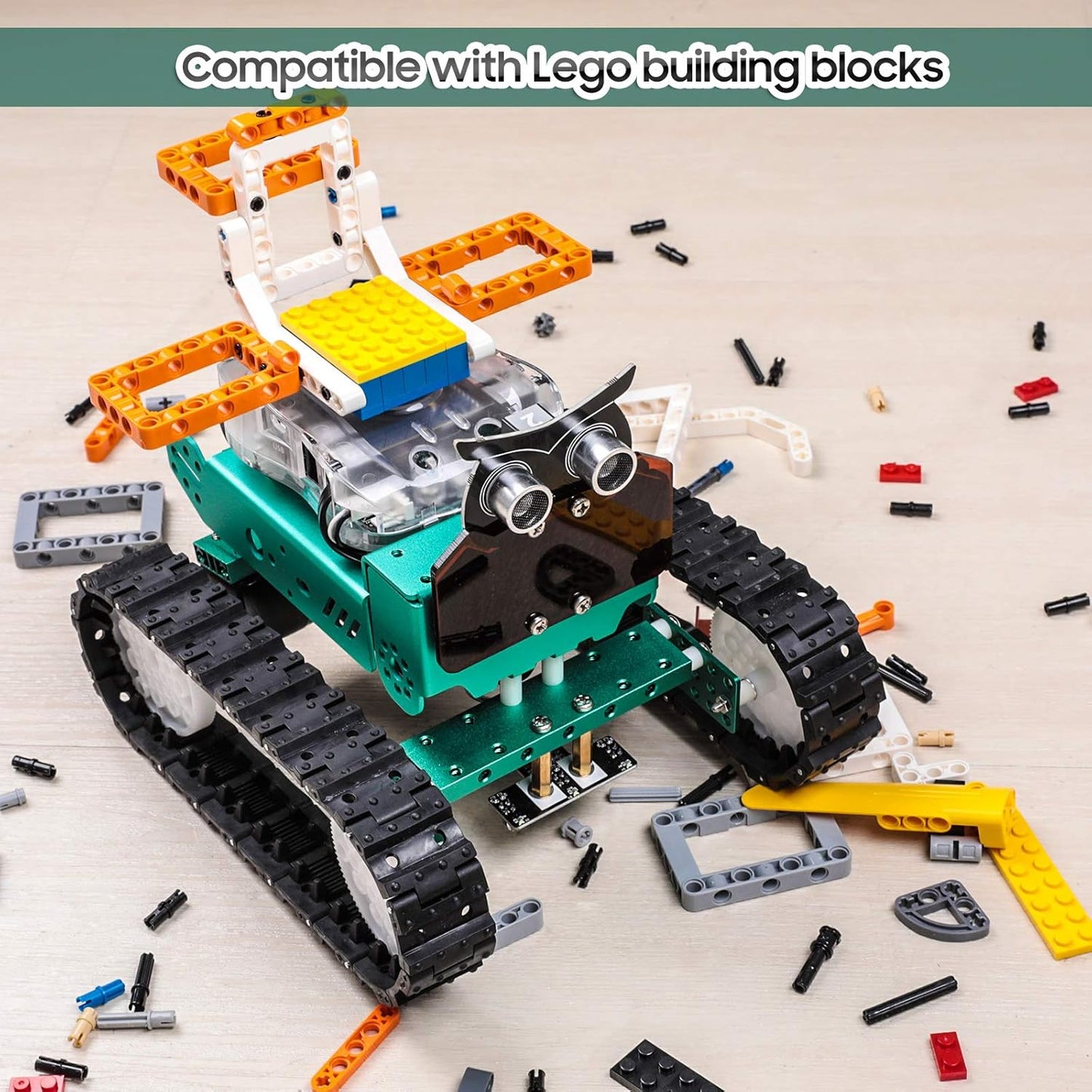 ELEGOO Owl Smart Robotic Car Kit V2.0 for Arduino Robotics for Kids Ages 8-12 12-16 STEM Science Kits Coding Robots Toys for 8+ Year Old Boys Girls Teens Circuits Engineering Building Projects