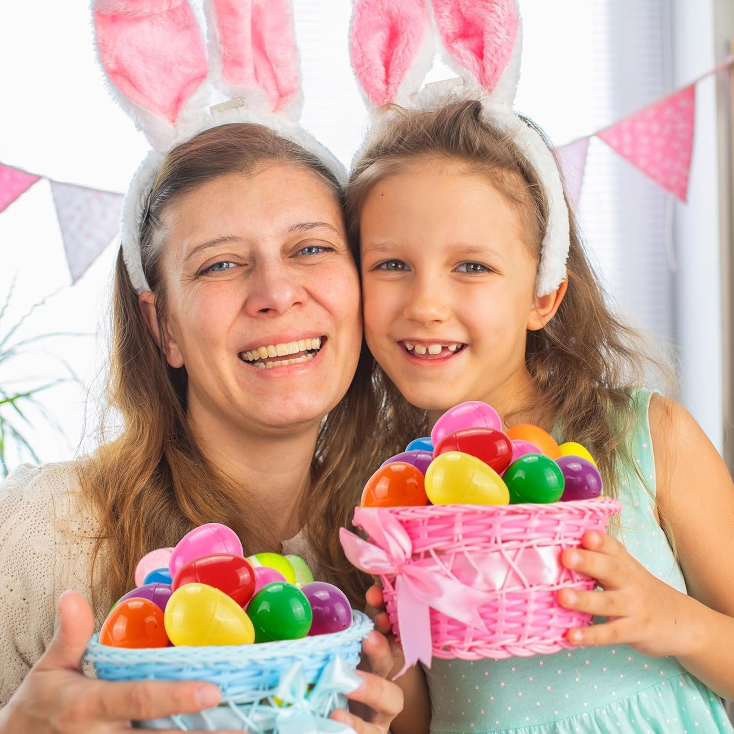 180Pcs Easter Eggs, 2.3" Fillable Bright Colors Plastic Easter Eggs Empty for Easter Hunt, Easter Basket Stuffers, Party Favor, Classroom Prize Supplies 