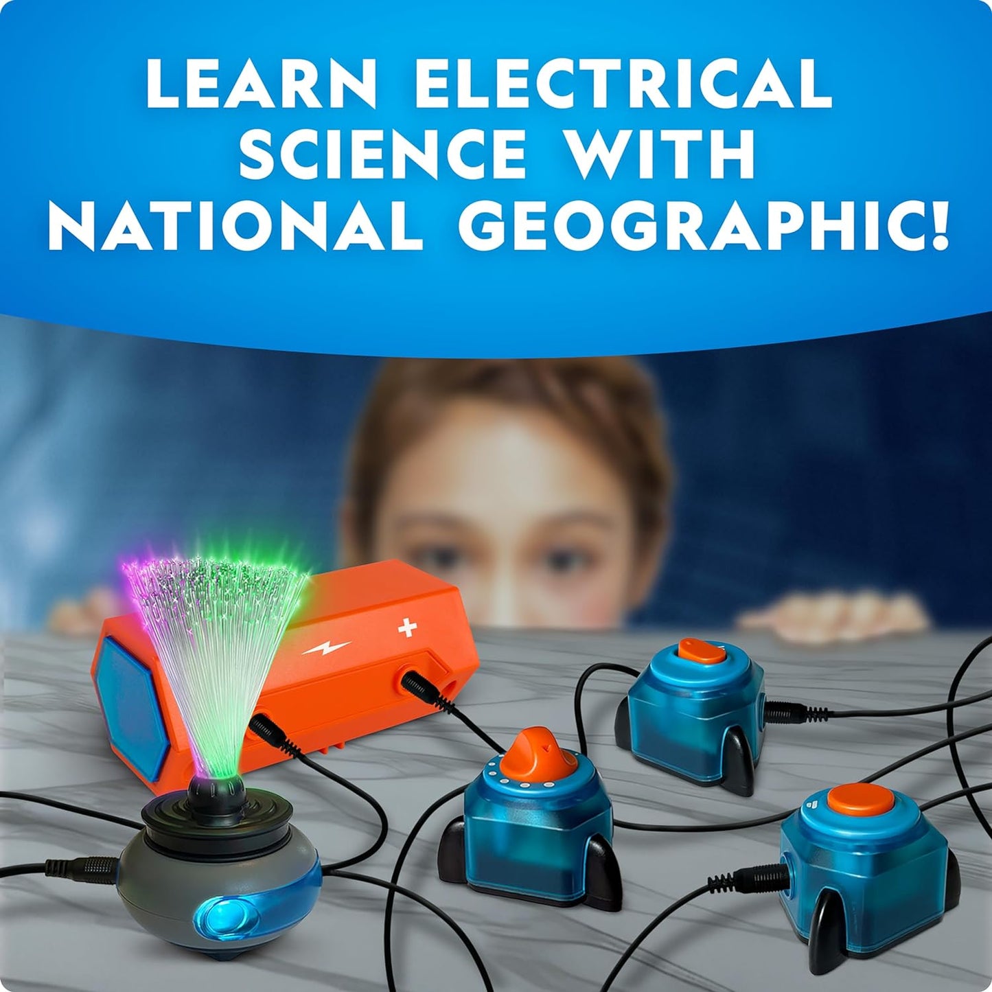 National Geographic Circuit Maker Kit - Electronics Kit for Kids with 60 Electrical Circuit Projects, Electric Circuit STEM Toy, Electronic Projects, Electrical Circuit Kit for Kids