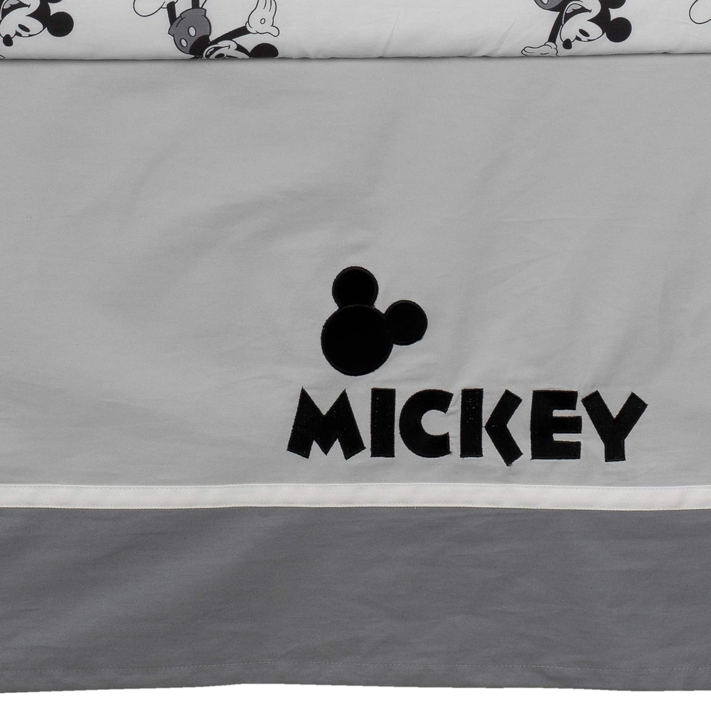 Lambs & Ivy Disney Baby Magical Mickey Mouse 3-Piece Crib Bedding Set - Gray