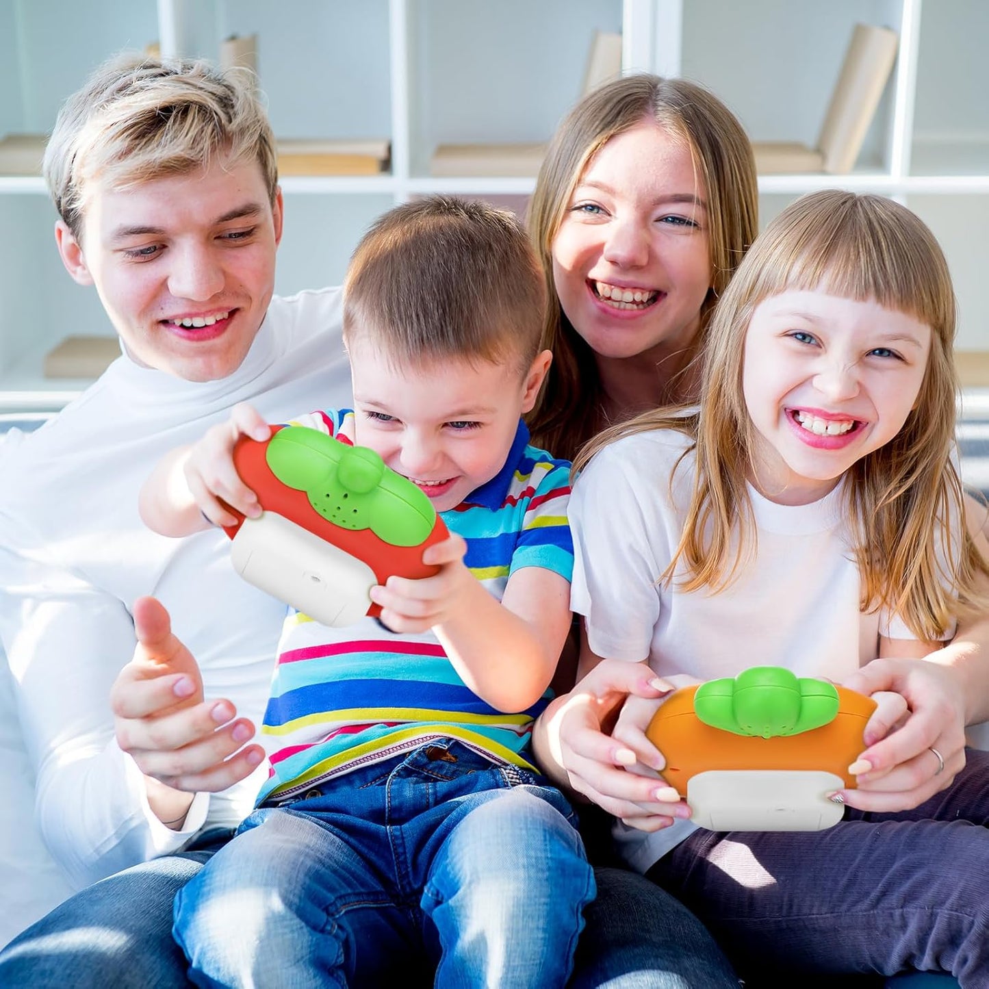 Upgrade Pop It Game Light Up Fidget Toy, Quick Push Pop Game, Fast Push Game for Kids Adult Handheld Games Controller, Portable Puzzle Game Machine for Gifts for 3-12 Children Kids (Strawberry)