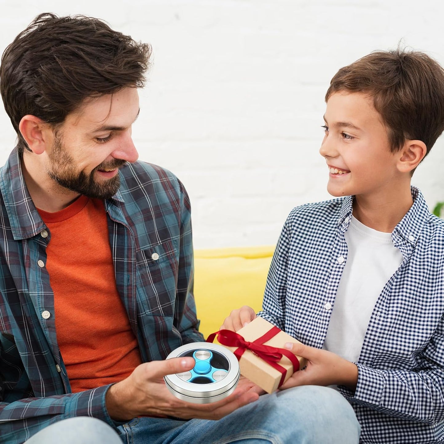 Metal Fidget Spinner for Adults, Silent Sensory Fidget Toys Adults Hand Spinners for ADHD Anxiety Stress Relief, Desk Toys for Office, Birthday Gifts Stocking Stuffers Classroom Prizes