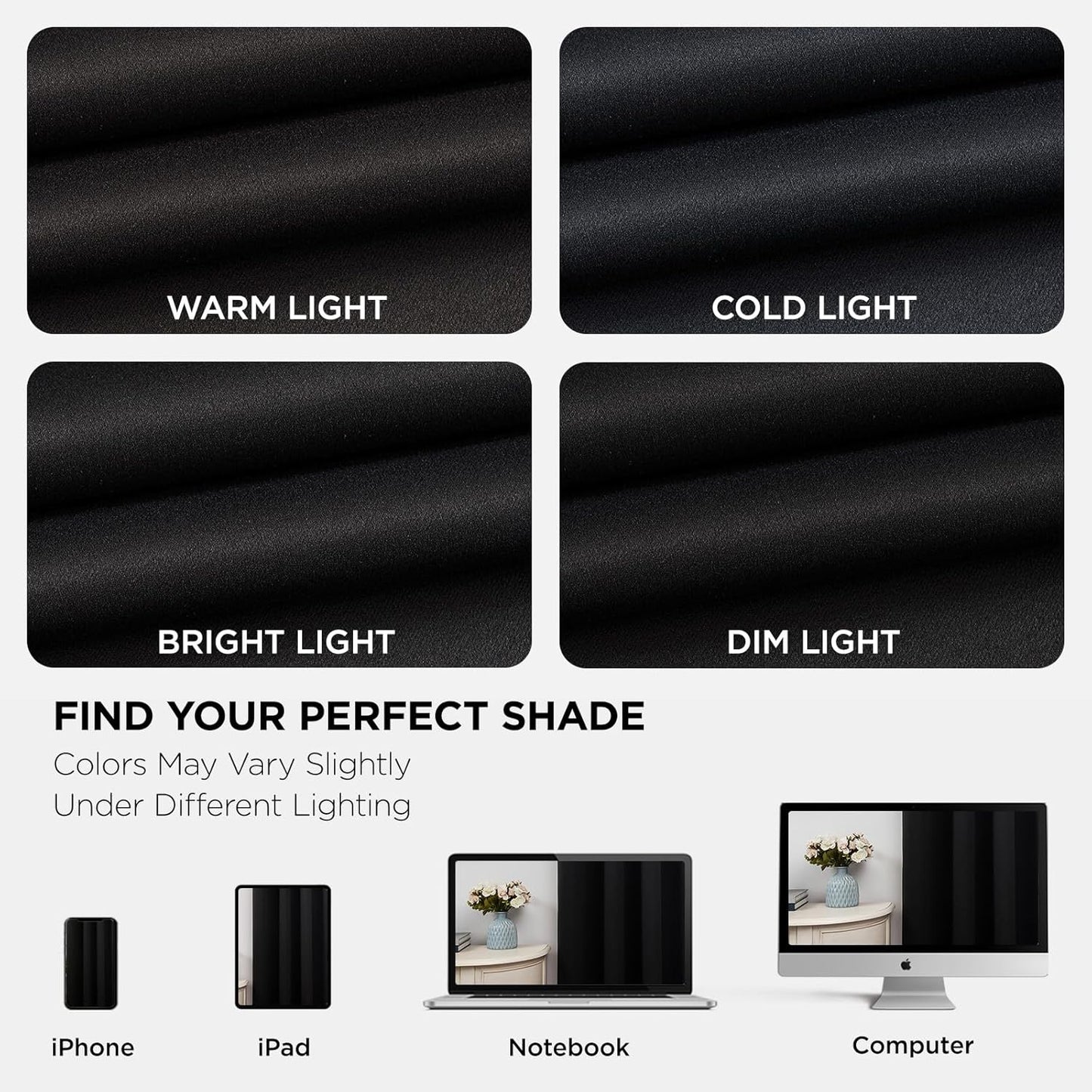 Joydeco Blackout Curtains 72 Inch Length 2 Panels Set, Thermal Insulated Long Drapes 2 Burg, Room Darkening Grommet Curtains for Living Room Bedroom Window