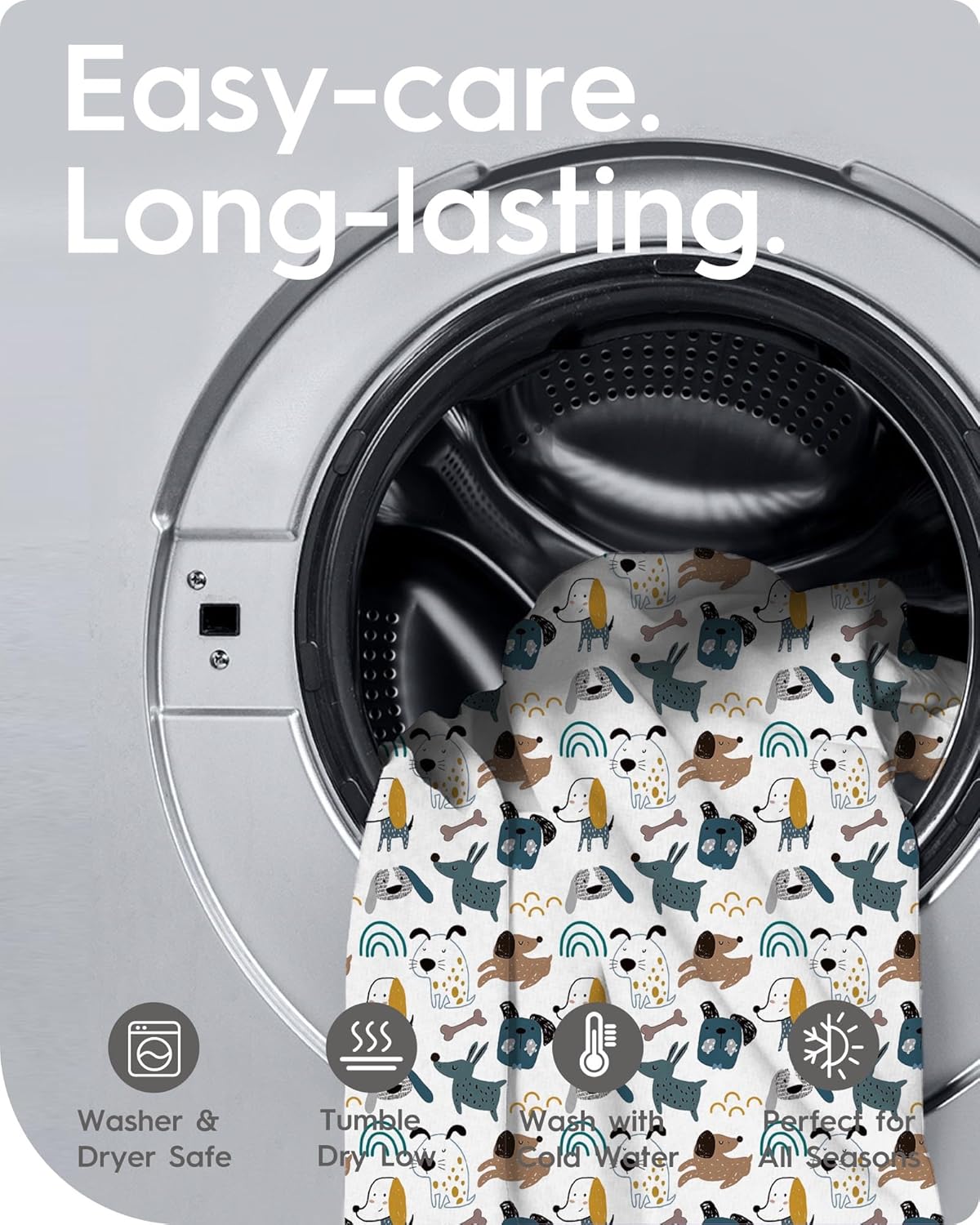 Extra Stretchy Changing Pad Cover, TotBasic Ultra Soft Premium Jersey Knit Changing Pad Sheets, Unisex for Boys Girls, Fits All Standard Changing Tables/Dresser Tops - 2 Pack (Print Dino + Puppy)