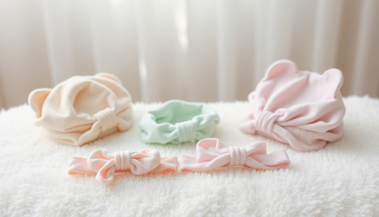Tiny Blessings: Gentle Baby Headbands & Hats for Sensitive Skin