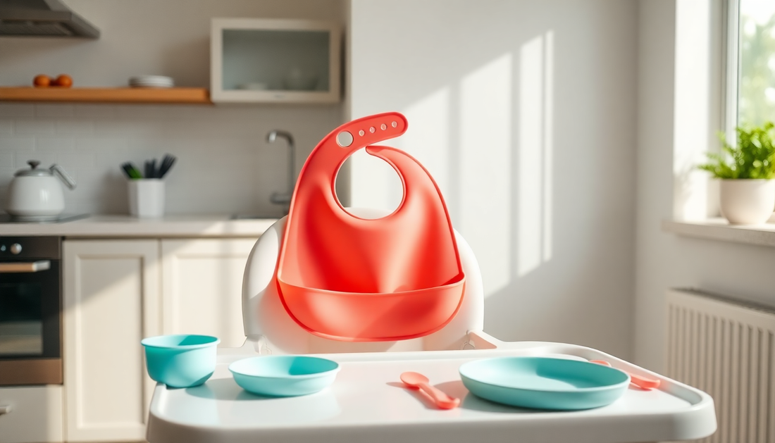 Silicone Bibs & Tableware That Make Feeding Time Cleaner and Easier