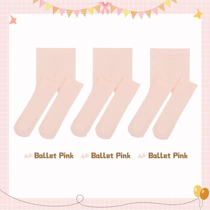 Girls Ballet Dance Tights for Toddler Baby Soft Athletic Leggings Infant Elastic Dance Tights for Girls