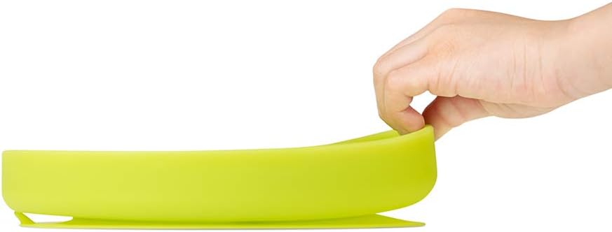 Olababy 100% Silicone Suction Plate | Toddler Plates with Suction | Divided Plates for Kids | Self Feeding Baby Essentials | Food Grade Silicone | Baby Registry Must Haves | Microwave Dinner Plates