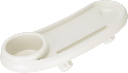Stroller Snack Tray for Nuna, Cup Holder and Phone Holder, Easy Install, White