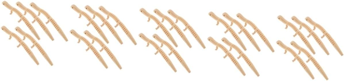 TOYANDONA 25 Pcs Wooden Wiggly Toy Wiggly Animals Toy Wood Lizard Toy Wooden DIY Lizard Toy Wood Wiggle Lizard Wood Crafts Toys Lizard Dol Kid Toys Realistic Wood Lizard Baby Blank Child