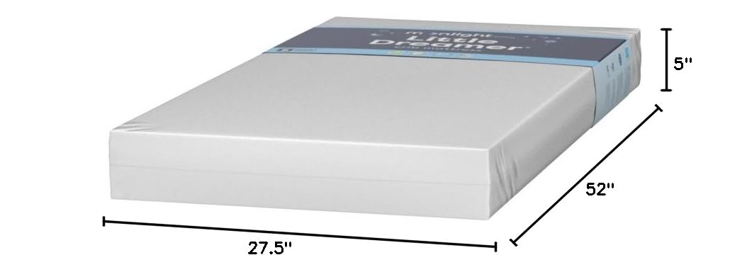 Moonlight Slumber Little Dreamer Crib Mattress – Dual-Sided Baby and Toddler Mattress, Firm Infant Support, Waterproof and Hypoallergenic, 5" Foam, Standard Size, Made in USA