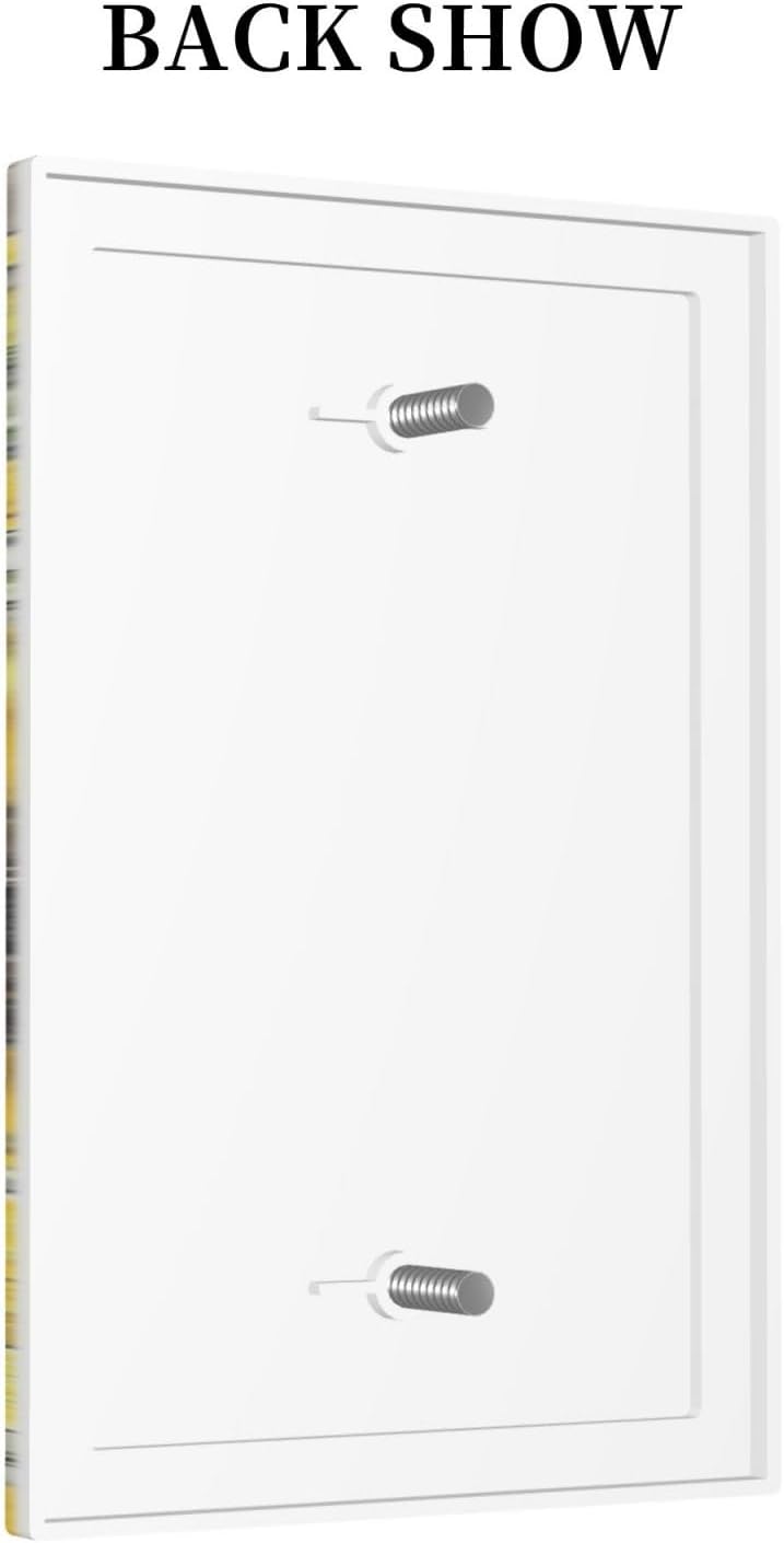 Light Switch Cover Plate Floral Sunflower Rustic Flower Vintage Wood 1 Gang No Device Blank Electrical Wall Plates Faceplate Decorative Switch Plate For Farmhouse Cabin Decor