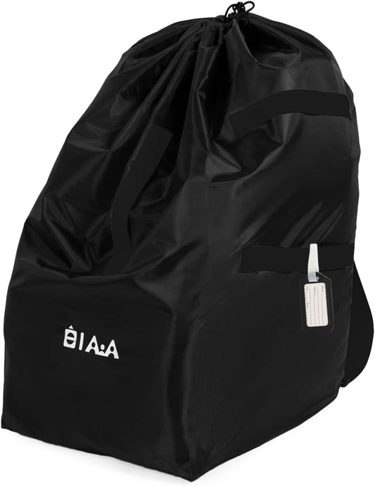 elaia Car Seat Travel Bag for Airplane, Waterproof Wearable with Straps, Large Capacity Padded Car Seat Check Bag, Perfect for Air Travel, Family Vacations, and Parents with Infants