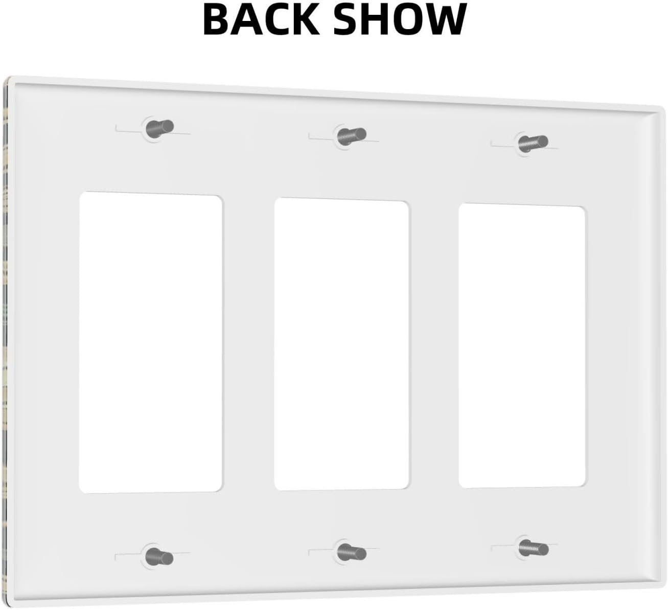 Light Switch Covers William Morris Vintage Botanical Birds Golden Green Leaves 3 Gang Rocker Electrical GFCI Decorative Triple Outlet Wall Plate Cover Switchplate for Bedroom Home Decor