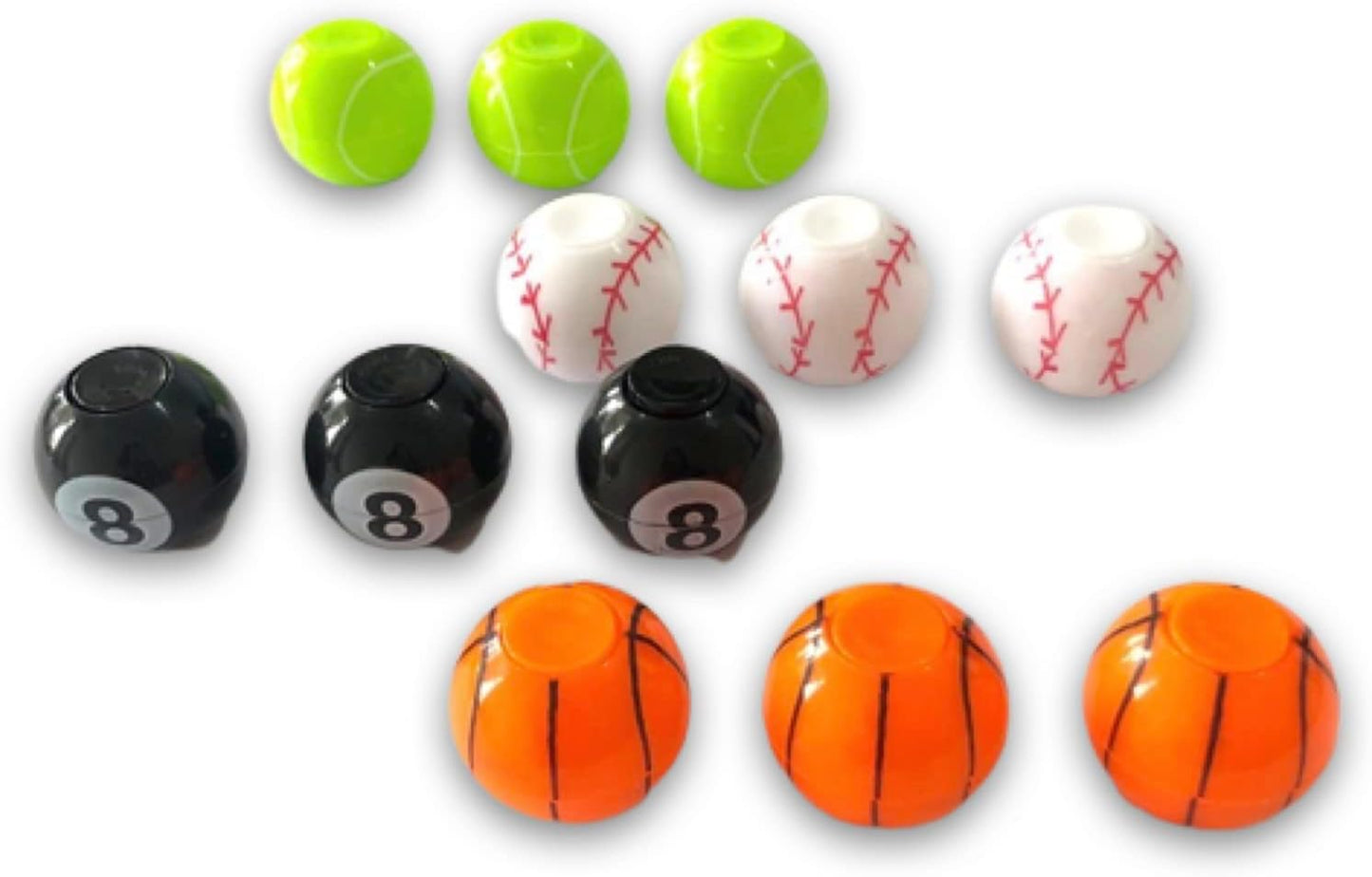 Fidget Spinner Soccer Balls, 4pc Multi-Color and Multi-Style Mini Ball Stress Relief Toys ,Office Toy Sensory Toys for Birthday Gifts Stress Relief Party Favors