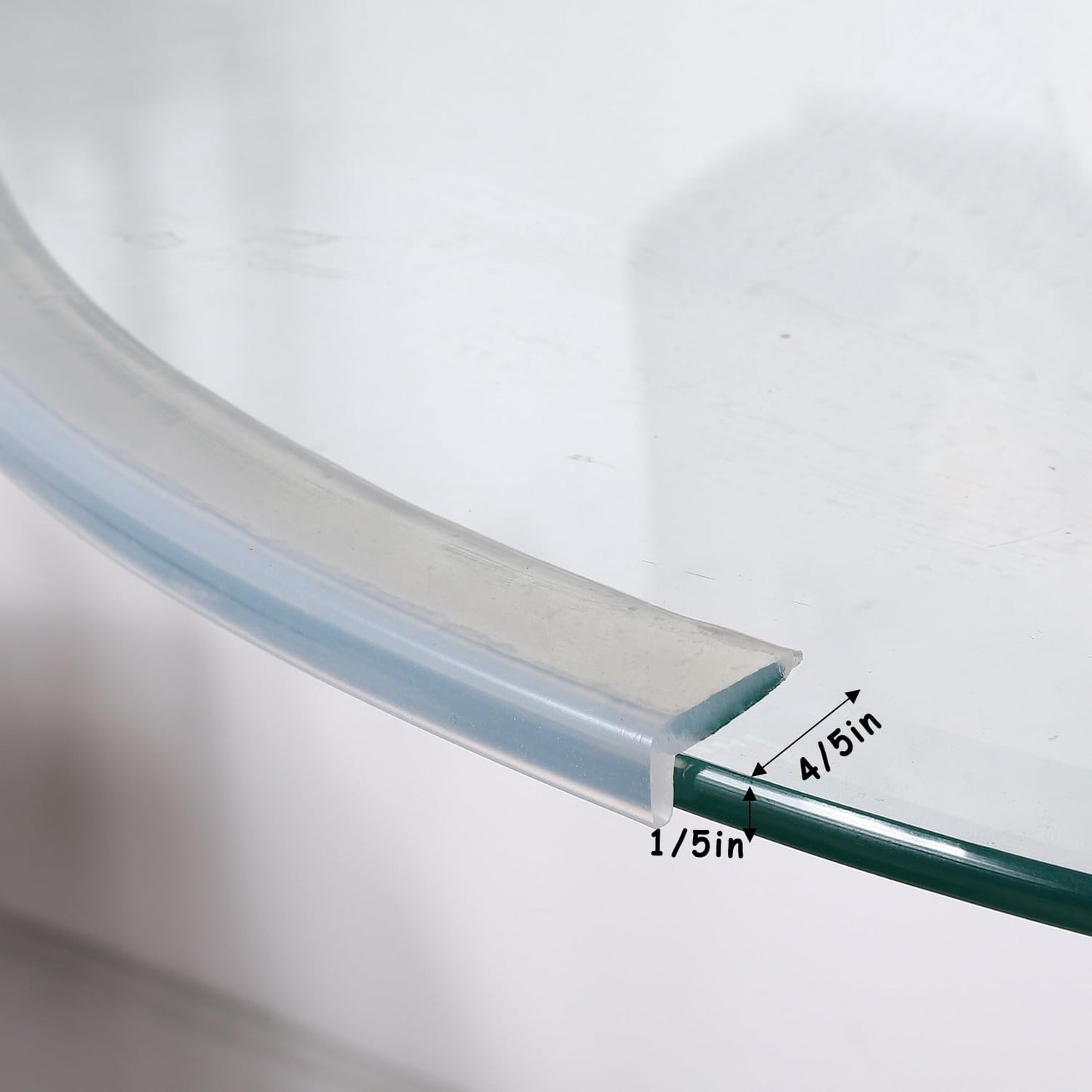 Edge Protector 100% Silicone, Baby Proofing Corners Clear Guards, Pre-Tape Adhesive Soft for Kids Safety, Child Table Cabinets Furniture Bumper (1/5x4/5 in, 12 FT)