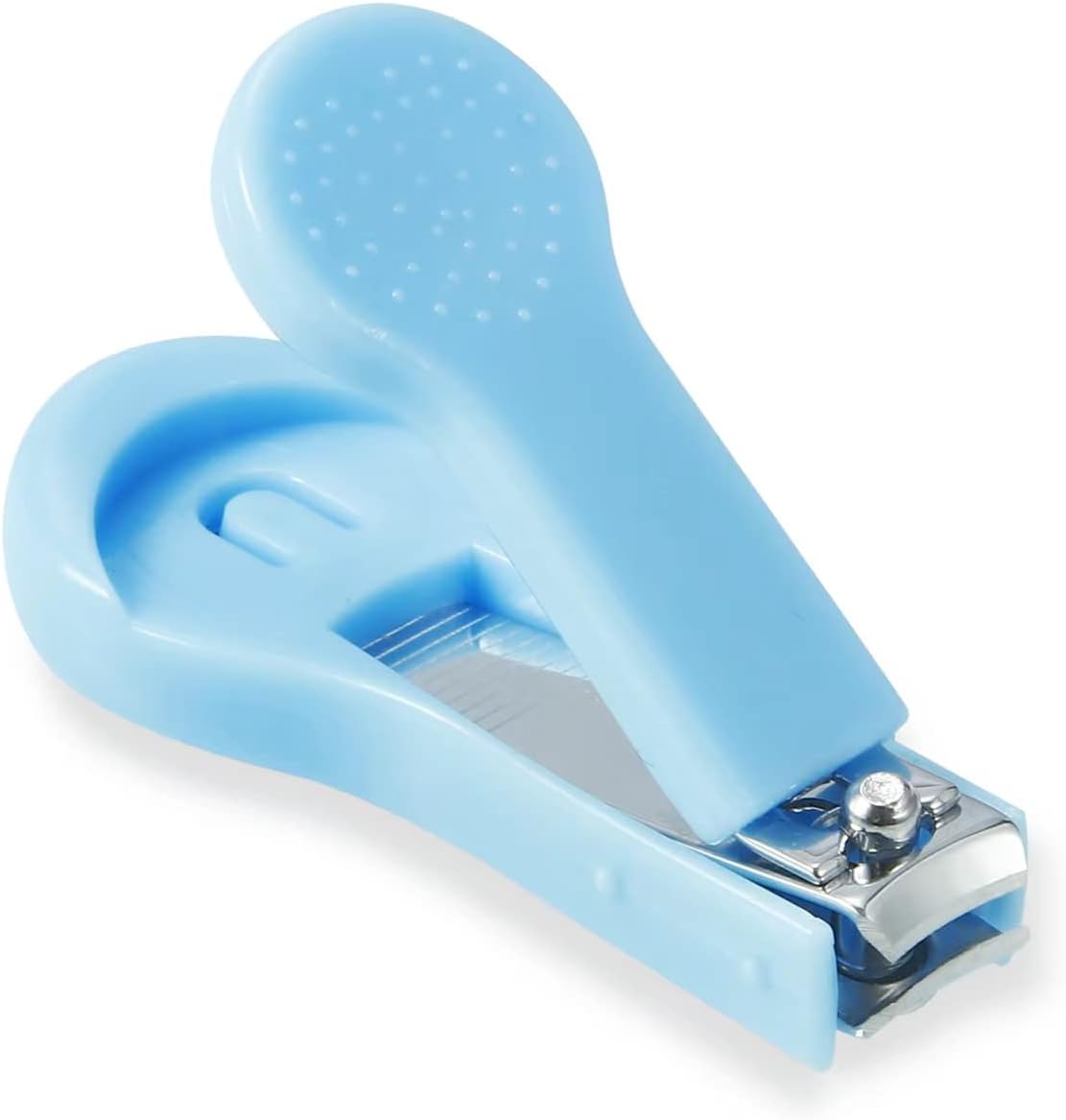 PandaEar Baby Healthcare & Grooming Kit - Baby Safety Set Comb, Brush, Finger Toothbrush, Nail Clippers, Scissors, Nasal Aspirator - Nursery Care Kit (Blue)