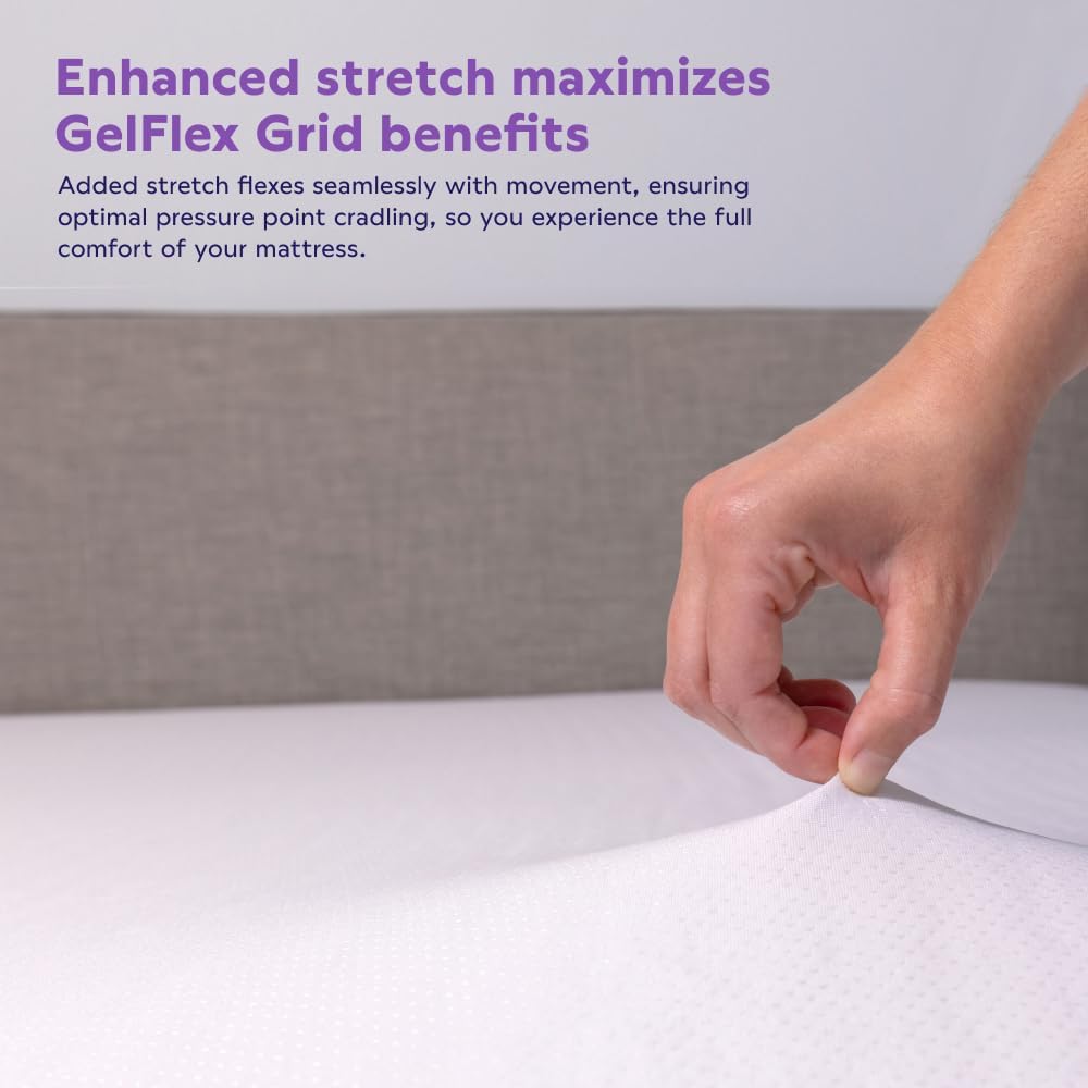 Purple Waterproof Mattress Protector – Twin, Gold-Standard Protection, Comfort-First Design, Fits Mattresses 8” to 15.5”