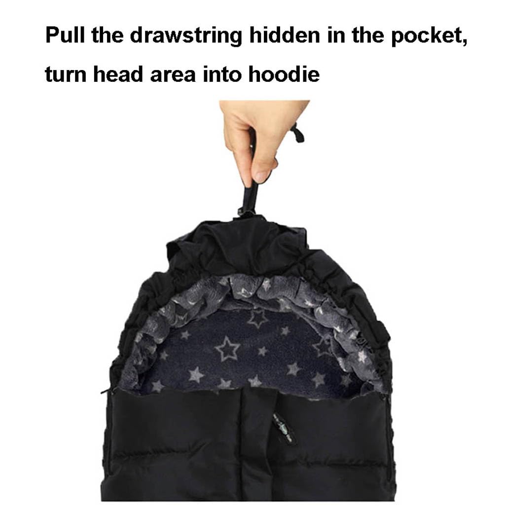 Front Height Adjustable Winter Waterproof Stroller Bunting Bag,Winter Stroller Blanket,Good for M6-48 Toddler