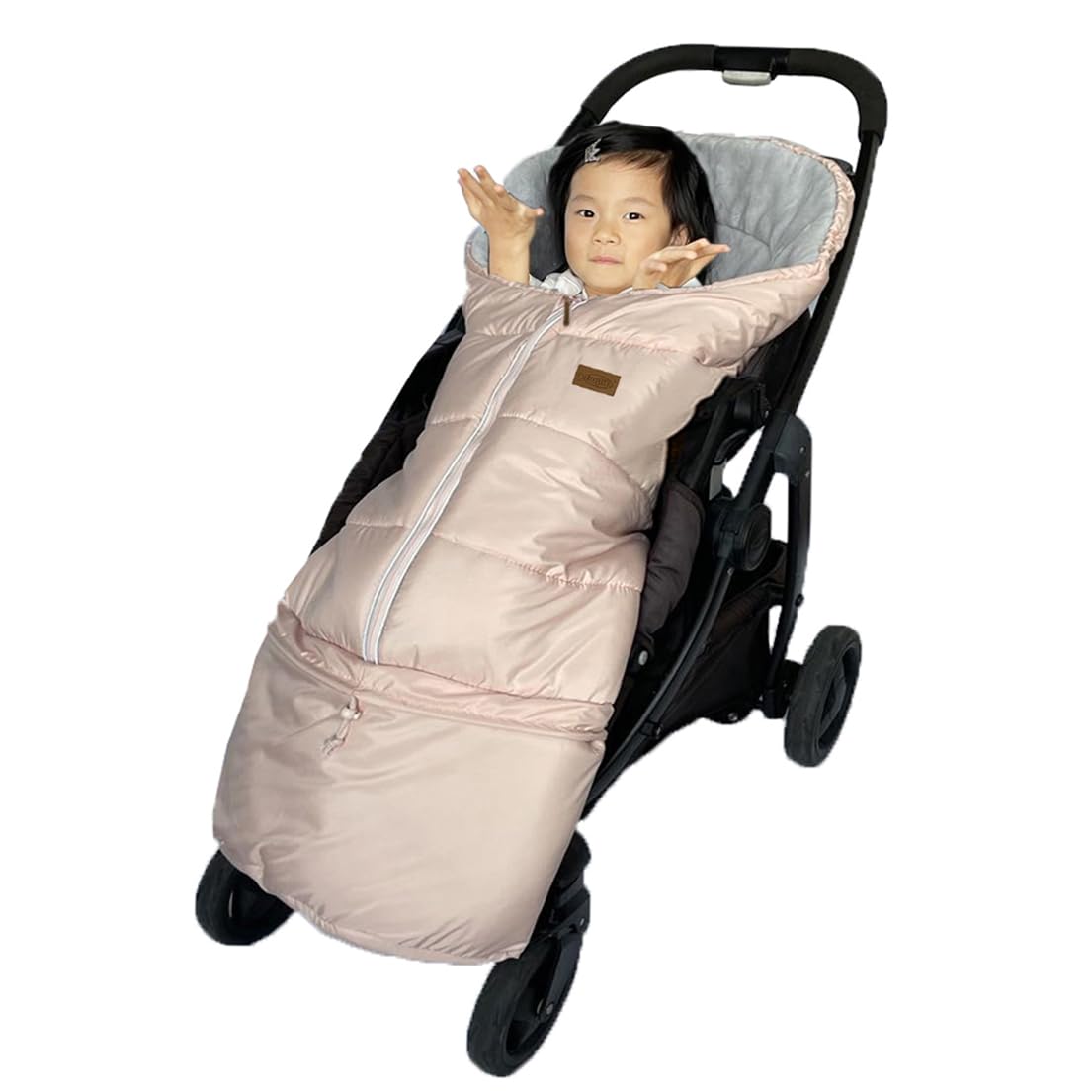 Length Ajustable Waterproof Stroller Winter Cover for All Stroller, XL,Good for Infant to Y5 pre-School Kids