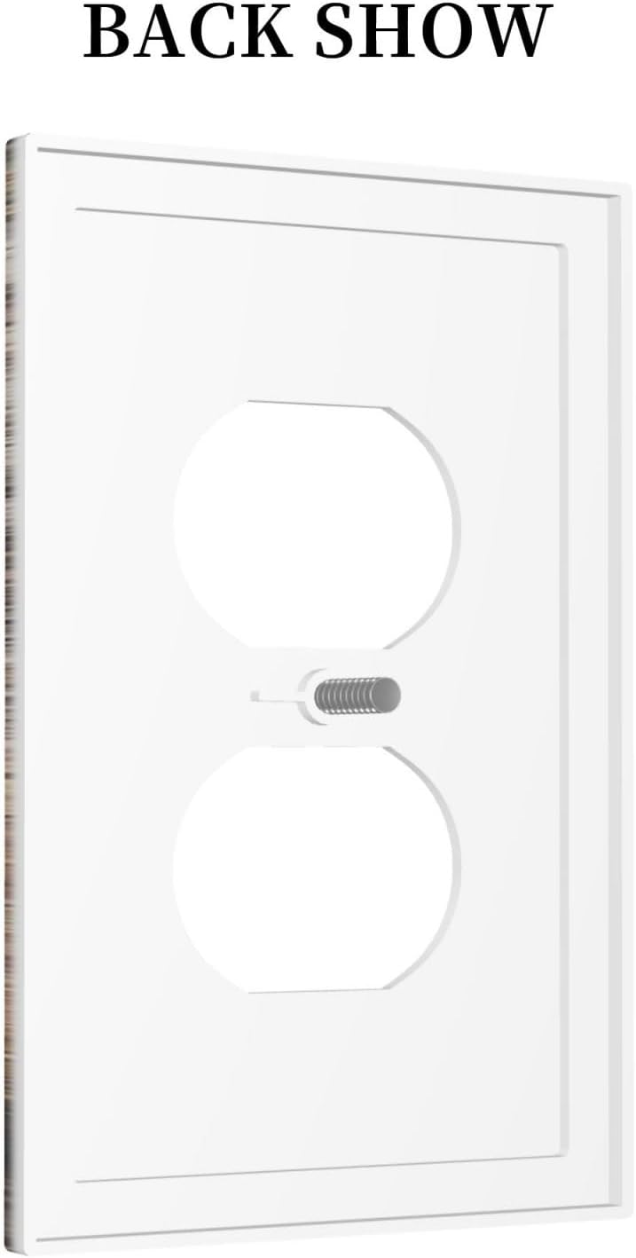 Outlet Covers Rustic Wood Country Barn Texas Star On Teal 1 Gang Duplex Light Switch Cover Decorative Switch Plates Electrical Receptacle Faceplate Wall Plate For Farmhouse Cabin