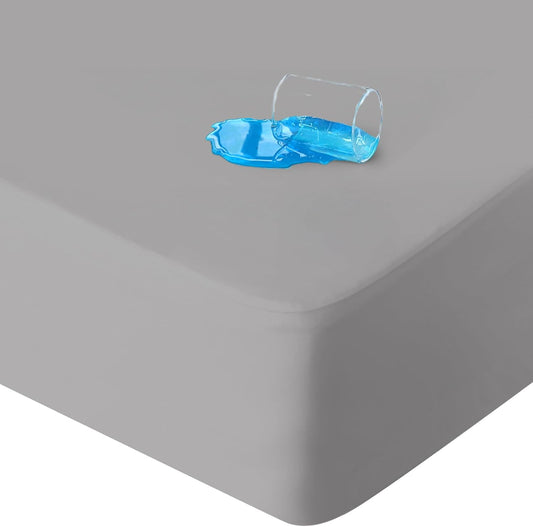 King Mattress Protector Waterproof, Noiseless & Soft Coverage King Size Mattress Cover Fitted Sheets with Deep Pocket up to 14", Super Breathable & Easy Wash Mattress Protector