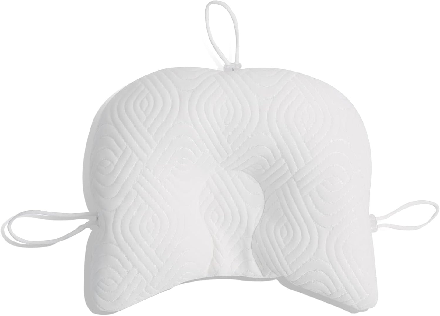 Reidio Adjustable Toddler Pillow Soft and Breathable Ergonomic Design Small Pillow Washable (White)