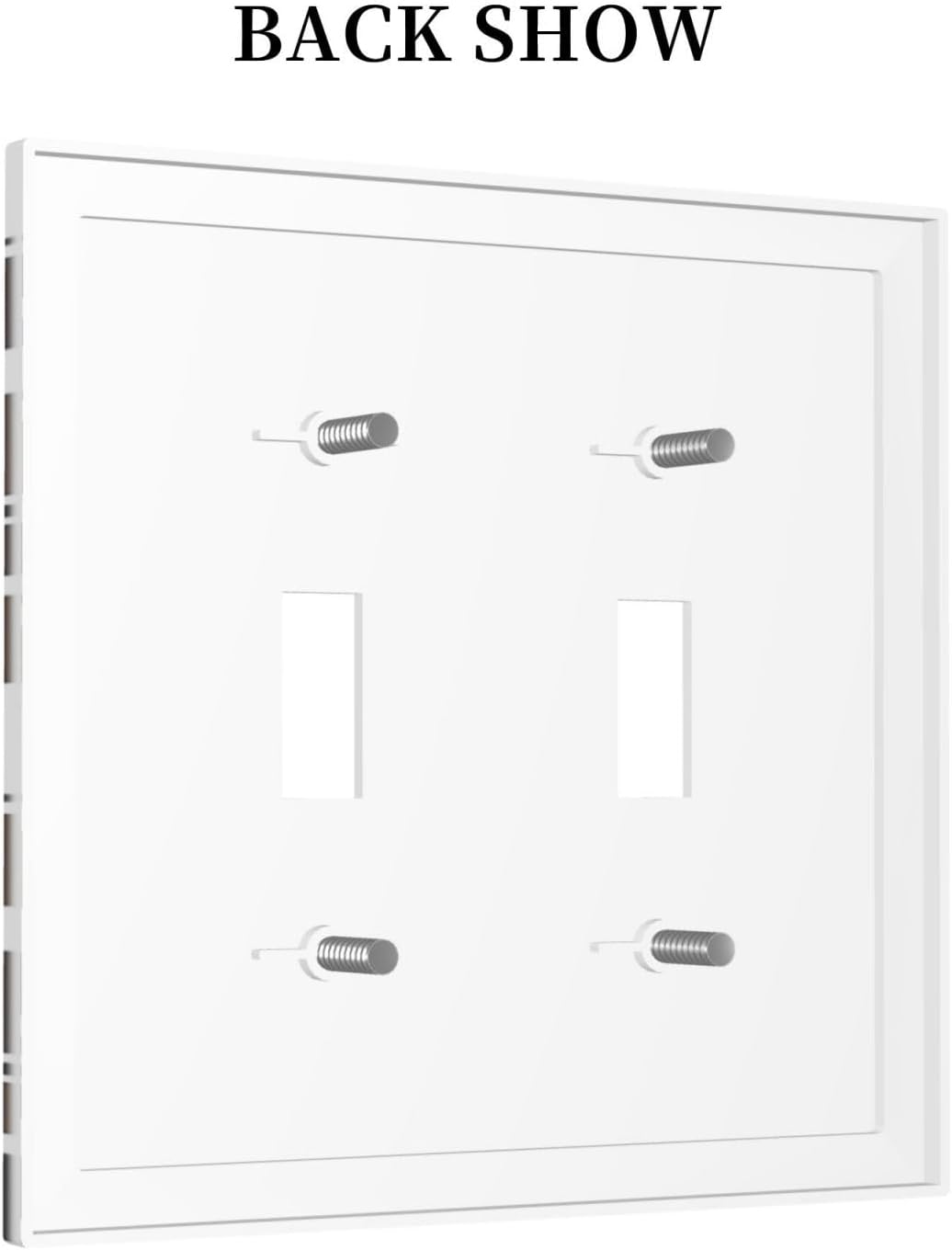 Decorative Switch Plates Rustic Cowhide Highland Cow Milk Cow 2 Gang Double Toggle Outlet Light Switch Cover Wall Plate Electrical Faceplate For Farmhouse Home Decor