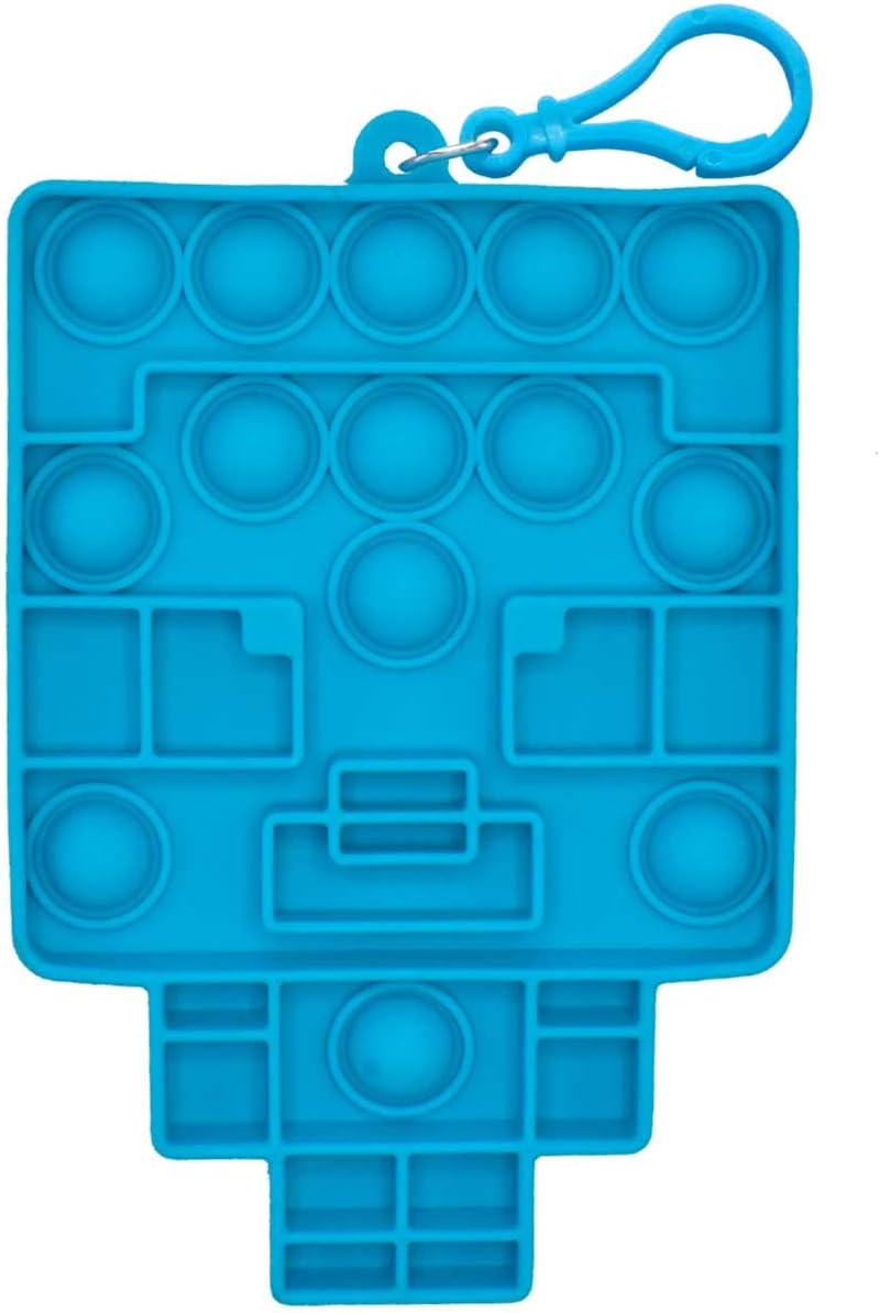 Minecraft Mini Bubblerz Fidget Bubble Popper Backpack Hanger (Creeper, Cow, Steve, Alex)