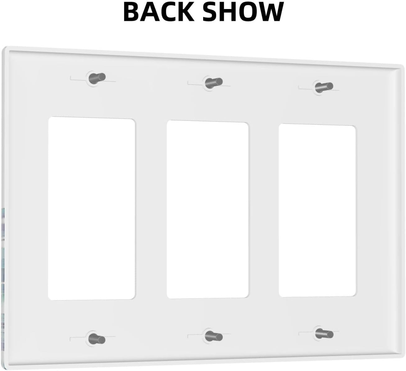 Light Switch Covers Vibrant Turtle Seagrass Watercolor Painting 3 Gang Rocker Electrical GFCI Decorative Triple Outlet Wall Plate Cover Switchplate for Bathroom living Room Decor