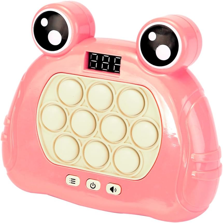 Quick Push Game Console,Puzzle Game Console Machine, Improving The Reaction Ability and Attention,Pop Game Sensory Fidget Toys (Pink)