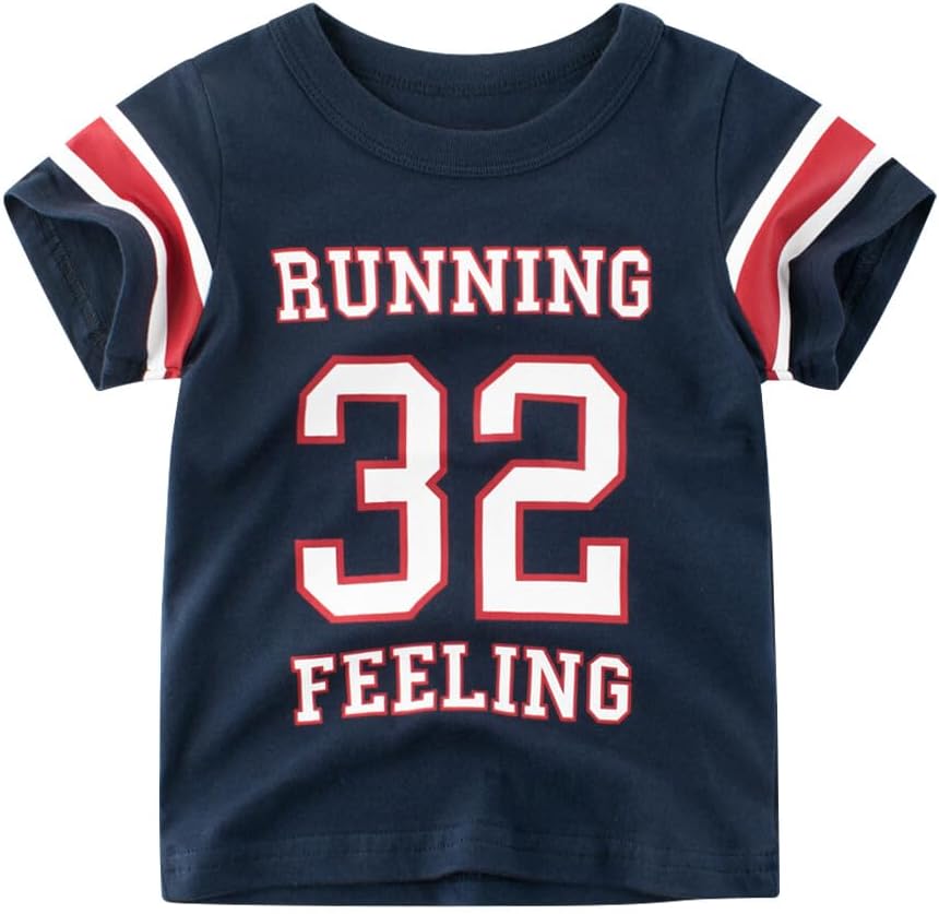 Boys' 4-Pack Excavator Short Sleeve Crewneck T-Shirts Top Tee Size 2-7 Years Toddler Boys' Value Pack Cotton T-Shirt