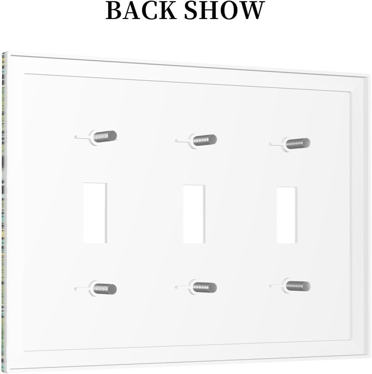 Decorative Switch Plates William Morris Vintage Floral Yellow Flowers Green Leaf 3 Gang Wall Plate Triple Toggle Light Switch Cover Faceplate Electrical Wall Panels for Bedroom living Room