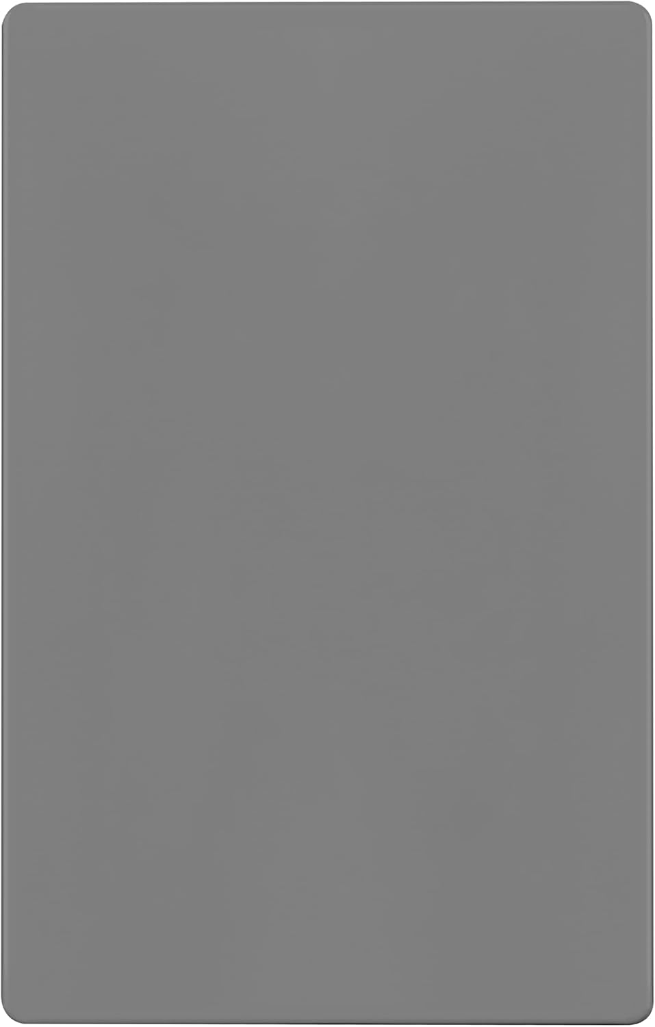 ENERLITES Screwless Blank Wall Plate, Child Safe Blank Device Outlet Cover, Standard Size, 1-Gang 4.68" x 2.93", Polycarbonate Thermoplastic, UL Listed, SI8801-GY, Glossy, Gray